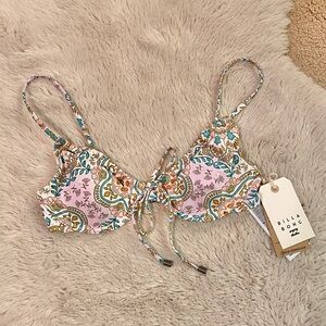 SOLD Billabong Summerside Ella Tie Front Underwire Bikini Top